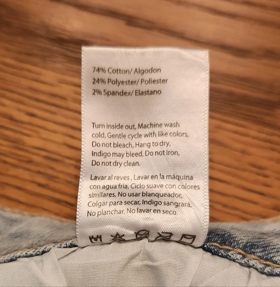 NEW Risen Kayden Distressed Denim Cut Off Shorts Pink Sequin Pockets Size Small - Picture 8 of 8